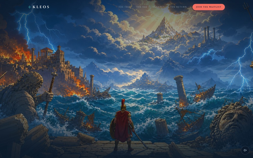 KLEOS — a dark mythological action-platformer
