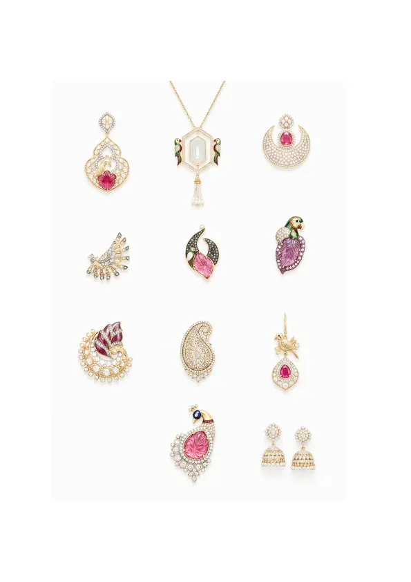 Carved tourmaline, board 16 of 30